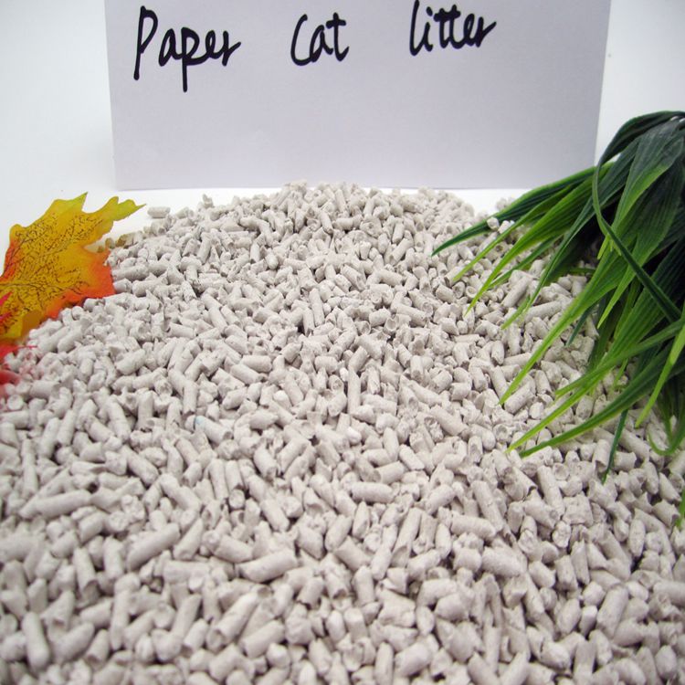 World Best cat litter Eco-friendly Paper non Clumping Cat litter White